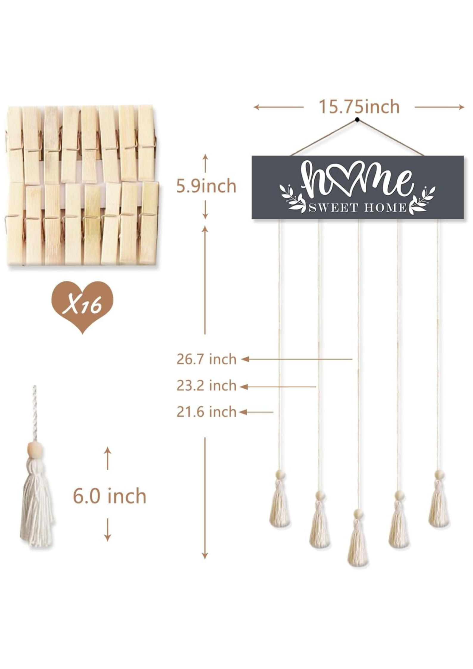 Photo Display wall decor size reference