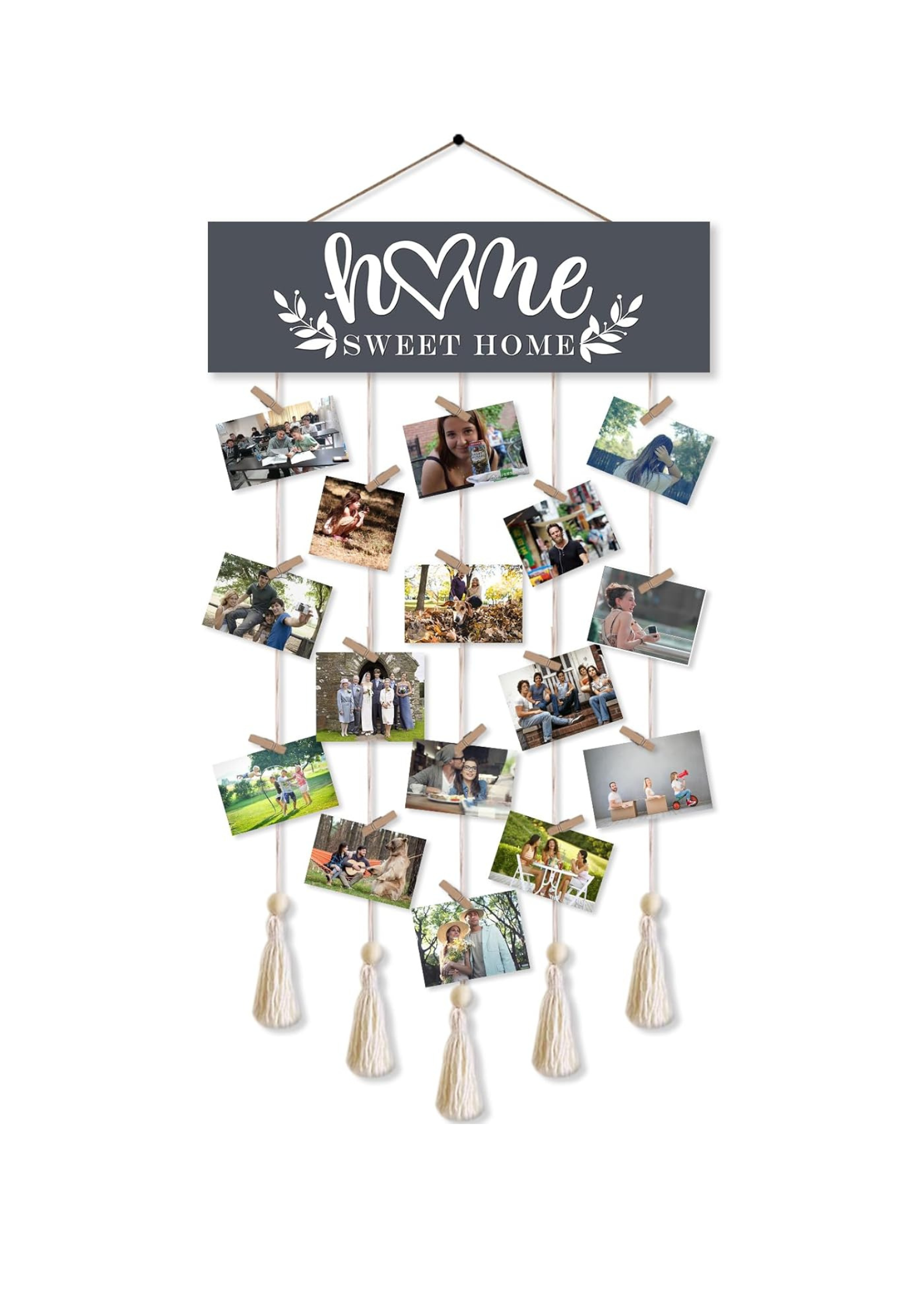 Photo Display wall decor 33x16 Multi color