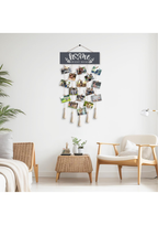Photo Display wall decor displayed in Living Room