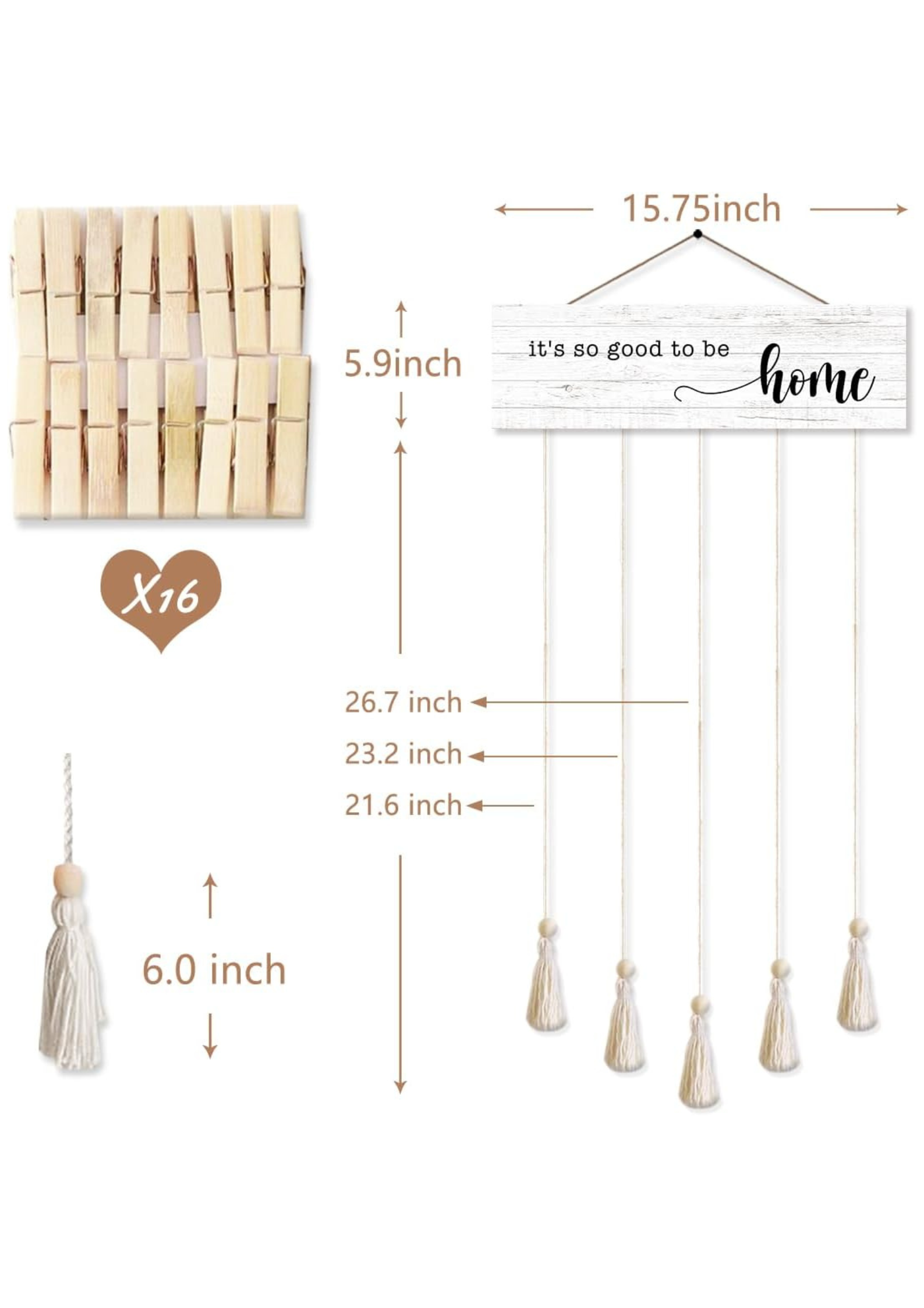 Photo Display wall decor size reference
