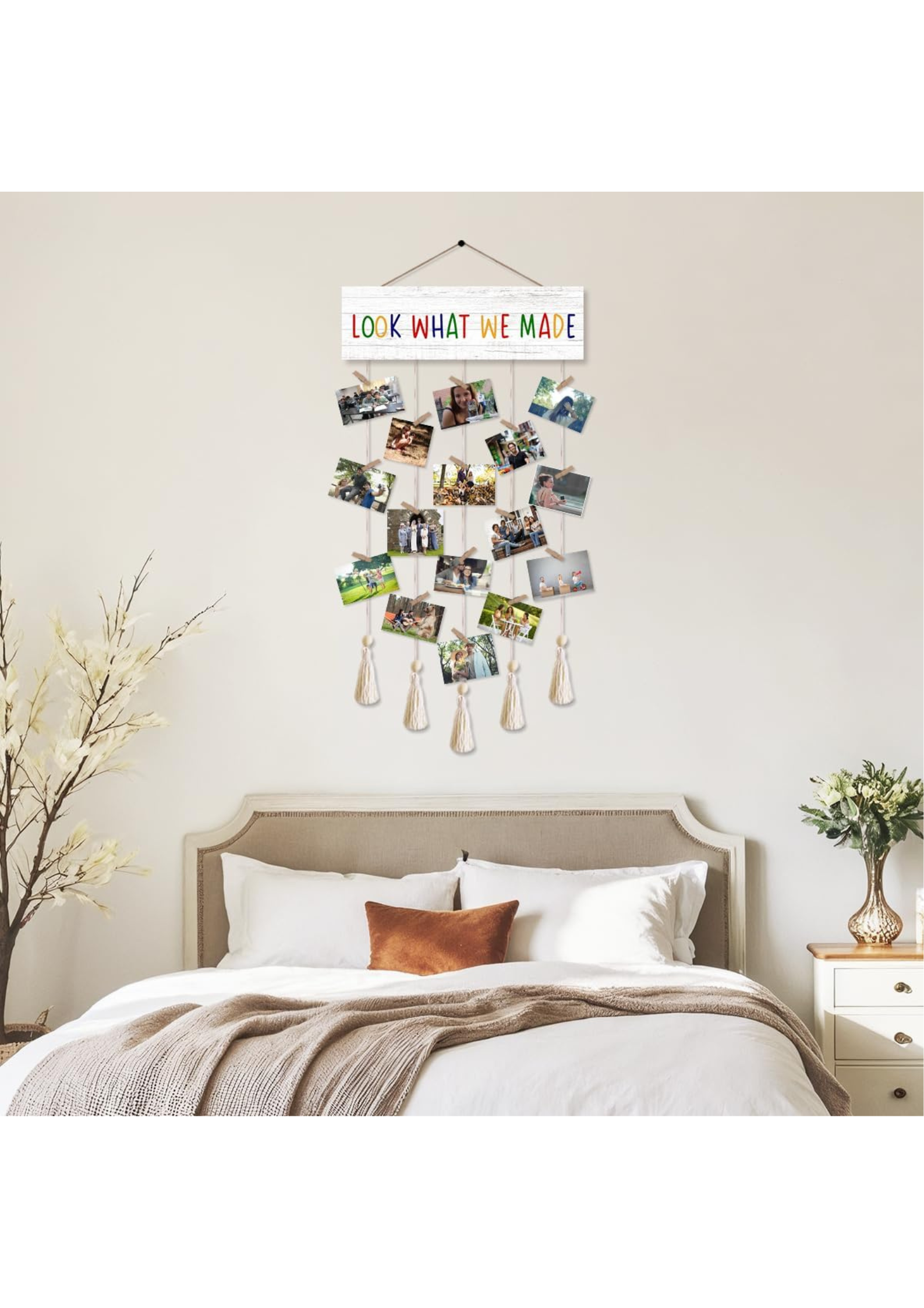 Photo Display wall decor angled view
