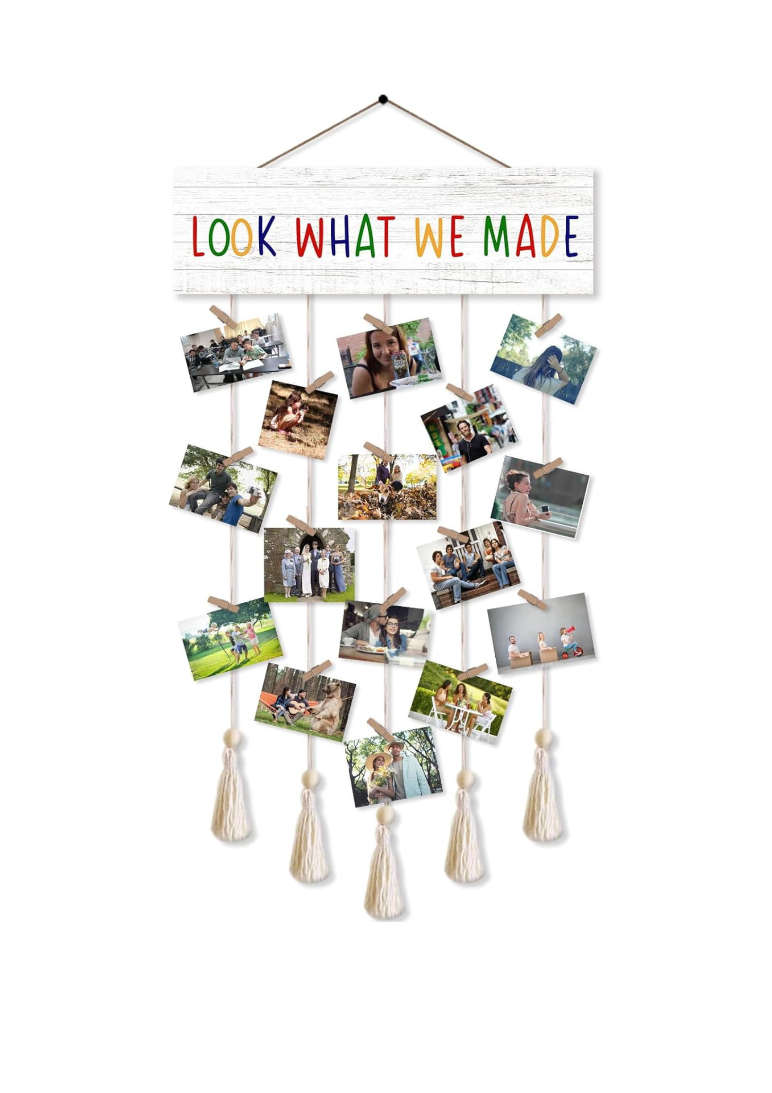 Photo Display wall decor 33x16 Multi color