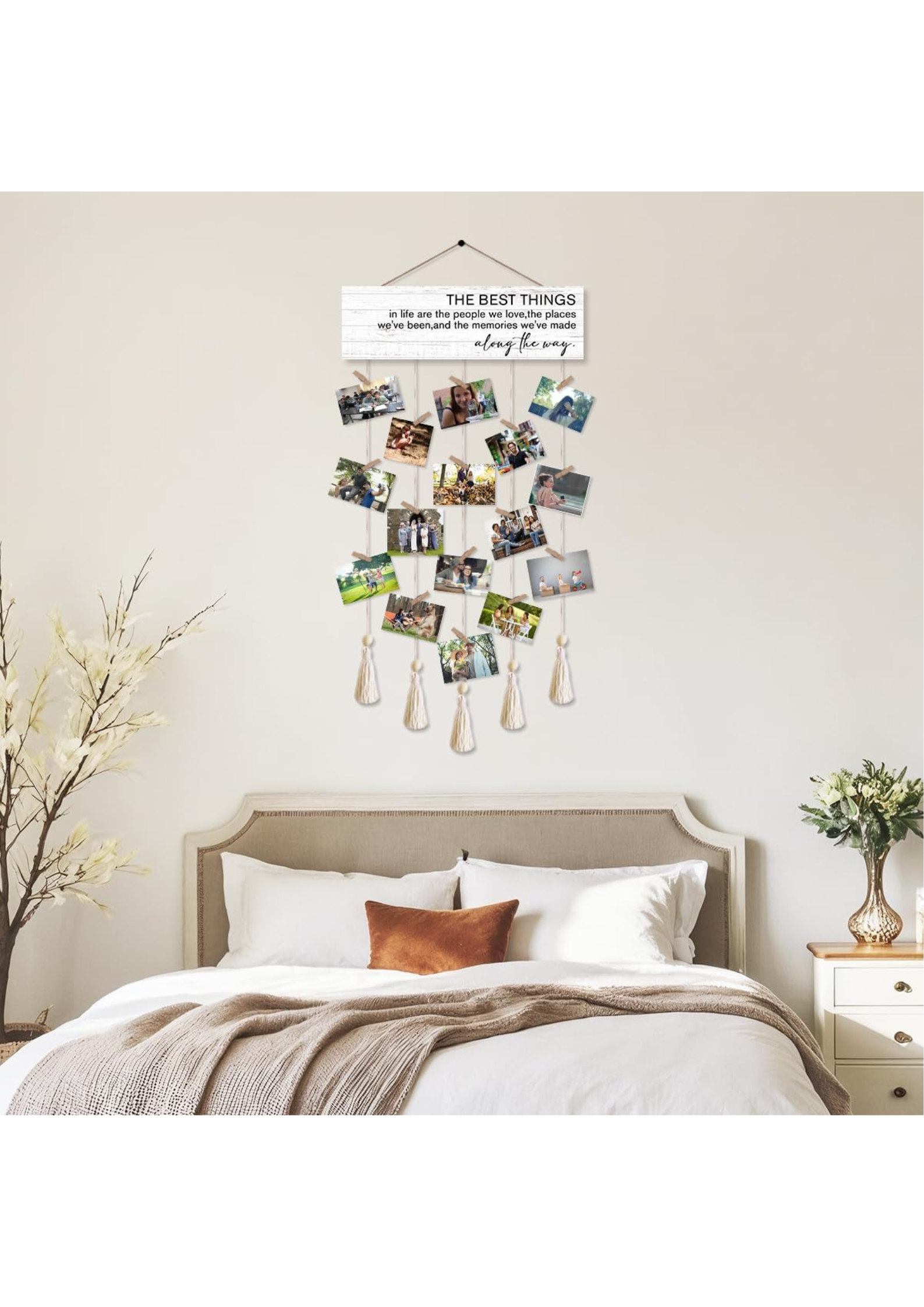 Photo Display wall decor angled view