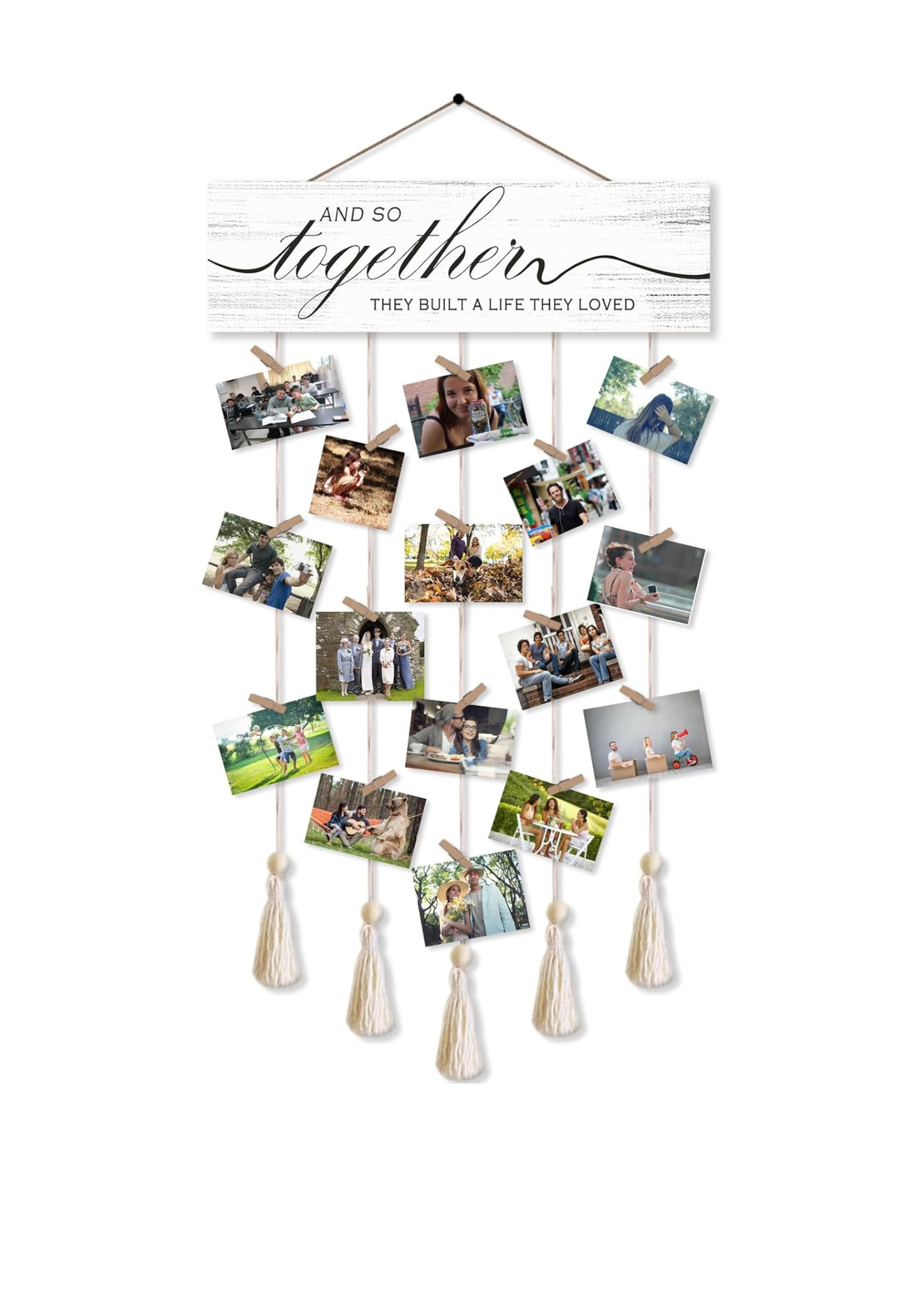 Photo Display wall decor 33x16 Multi color