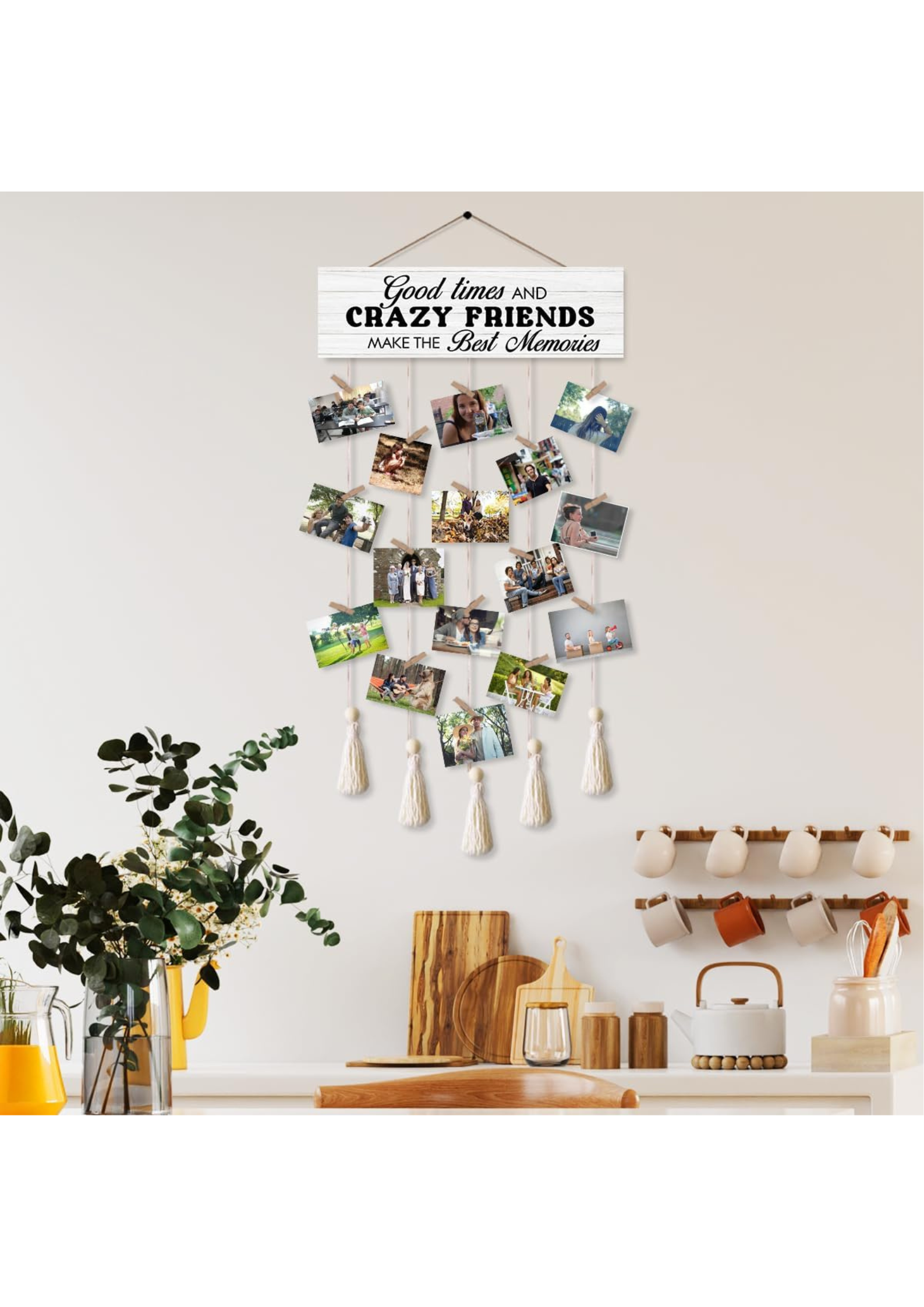 Photo Display wall decor angled view