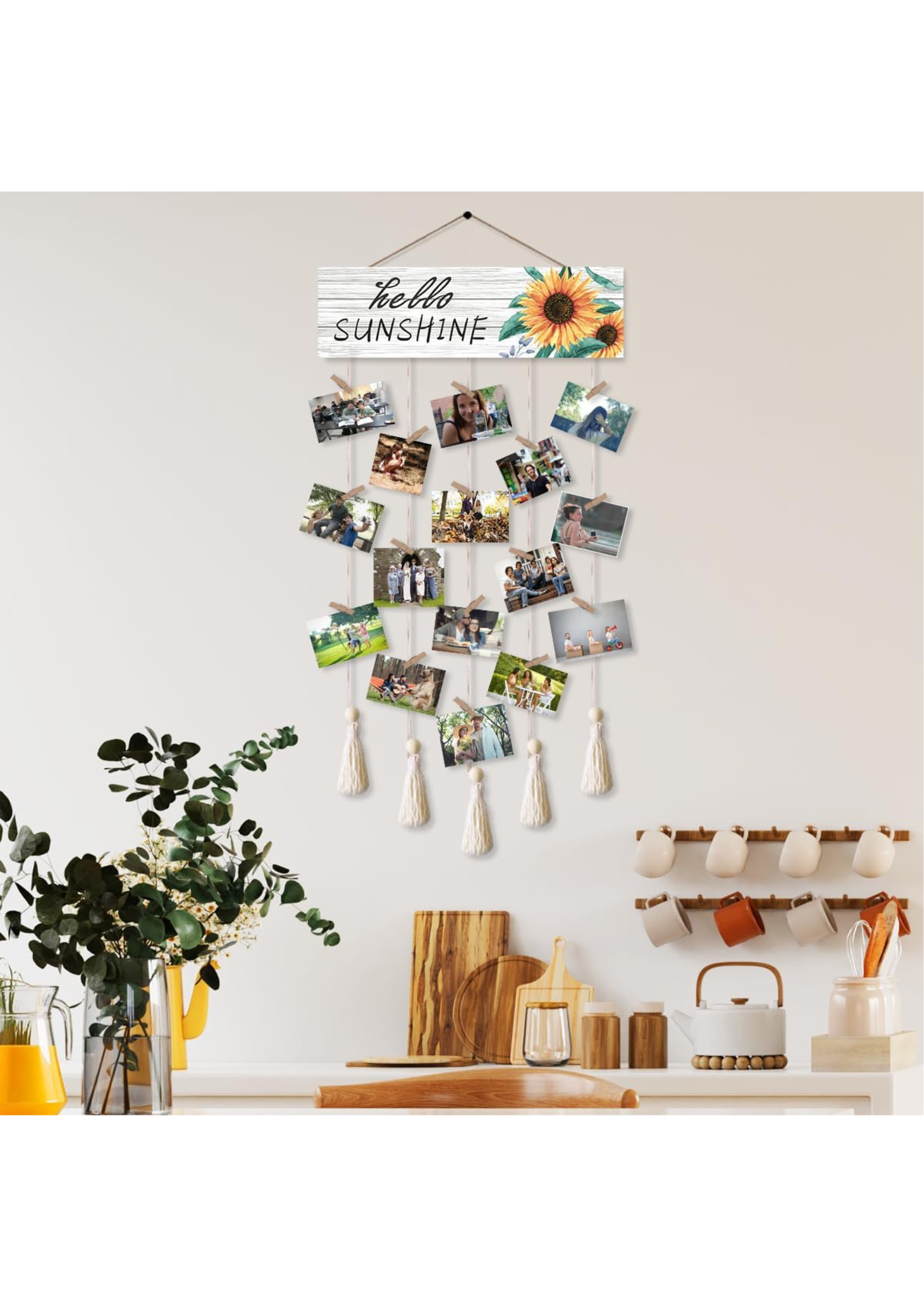 Photo Display wall decor angled view