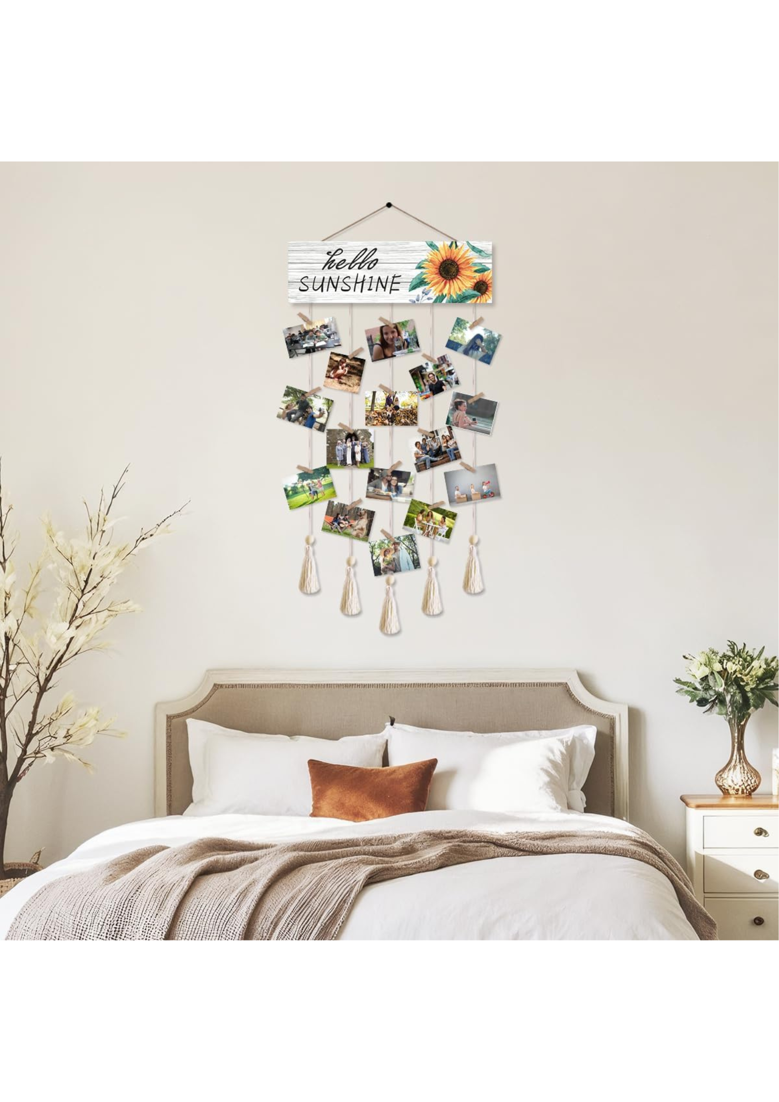 Photo Display wall decor angled view