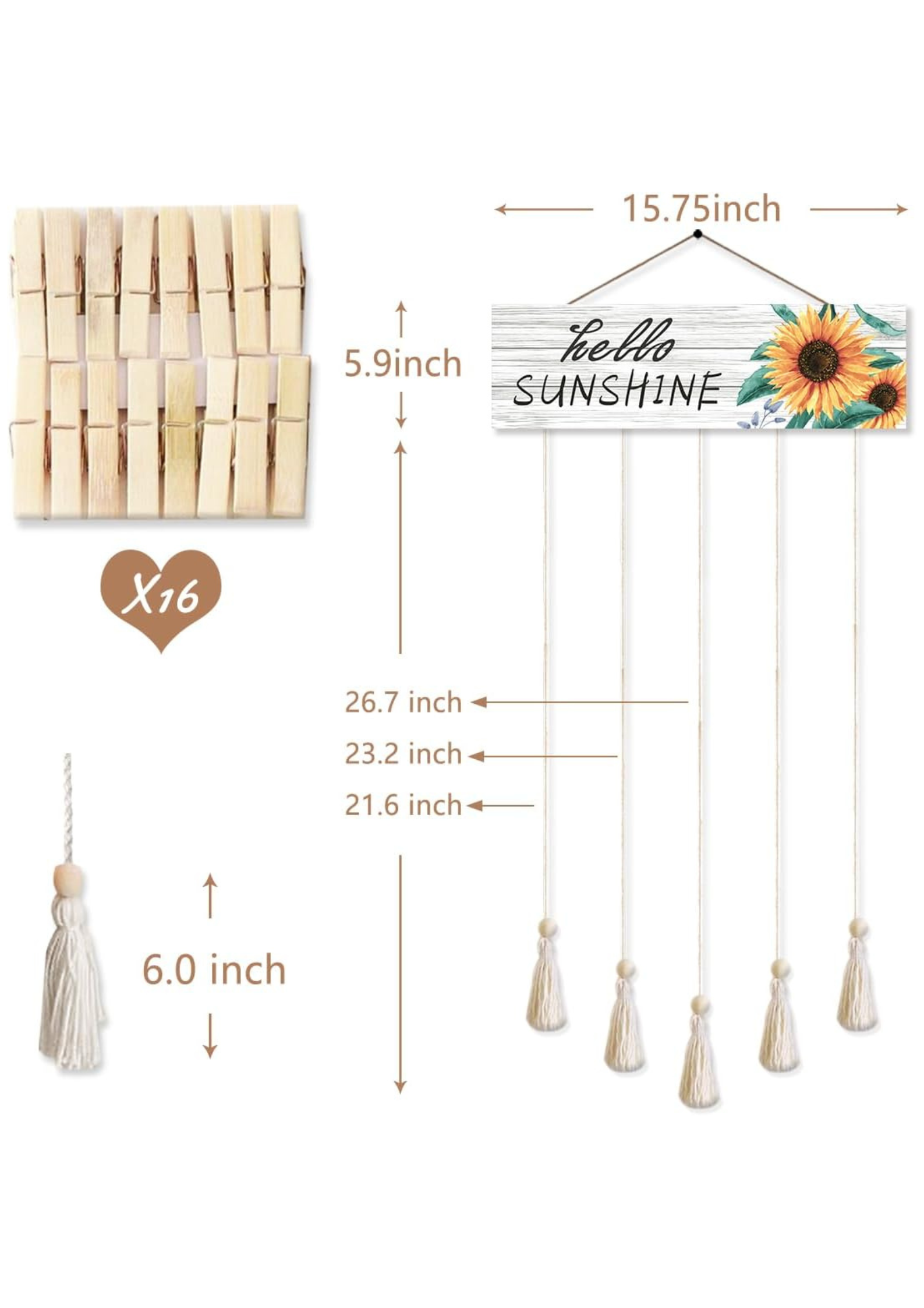 Photo Display wall decor size reference