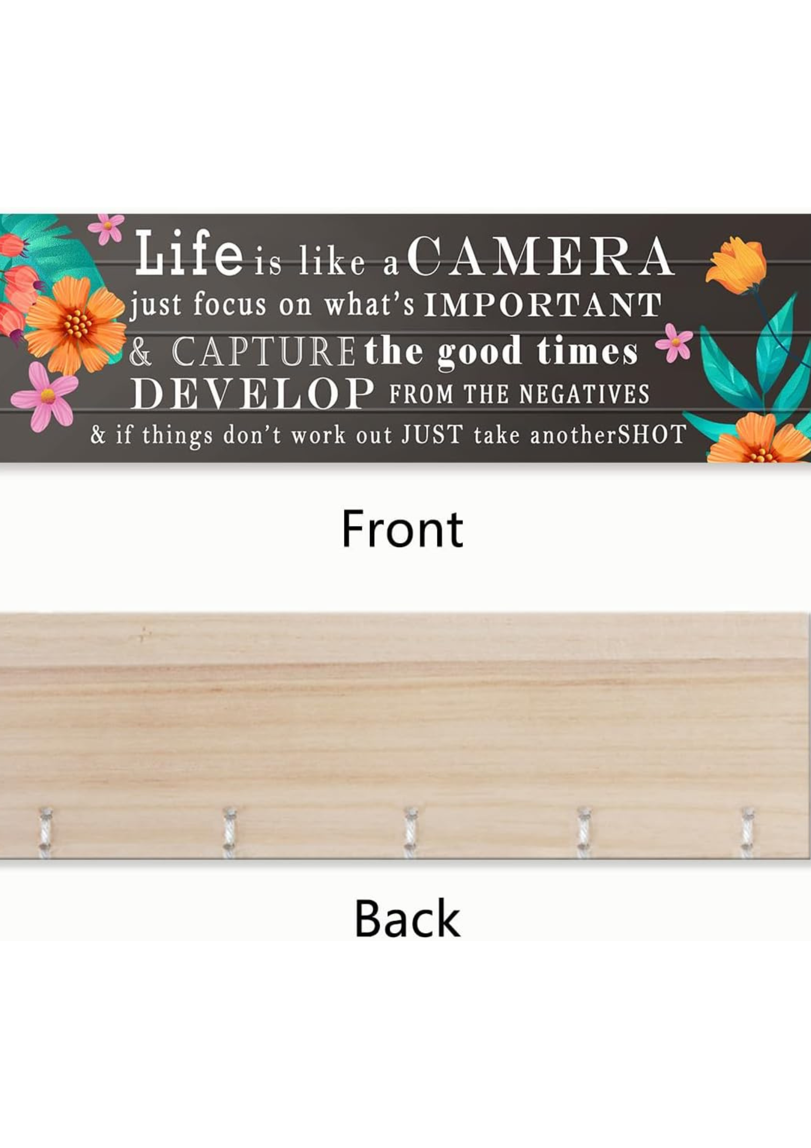 Photo Display wall decor detail
