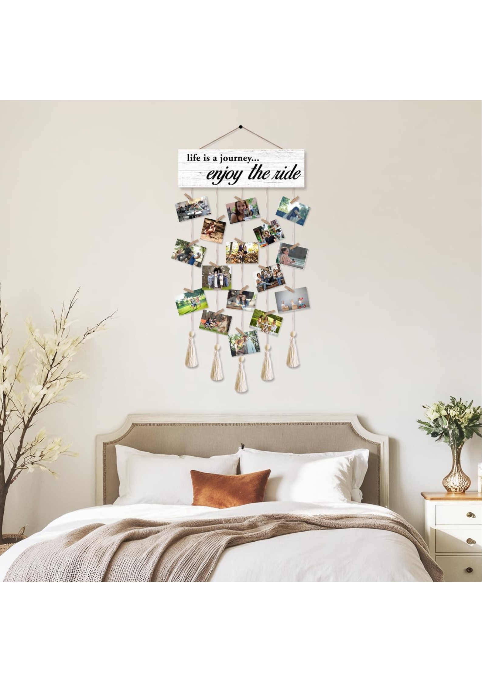 Photo Display wall decor angled view