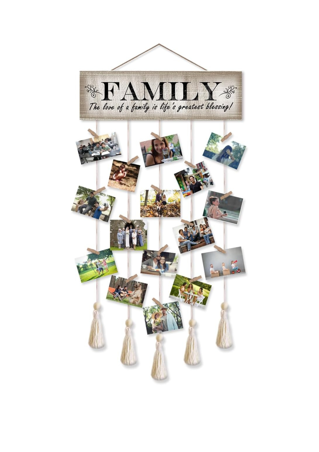 Photo Display wall decor 33x16 Multi color