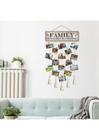 Photo Display wall decor displayed in Living Room