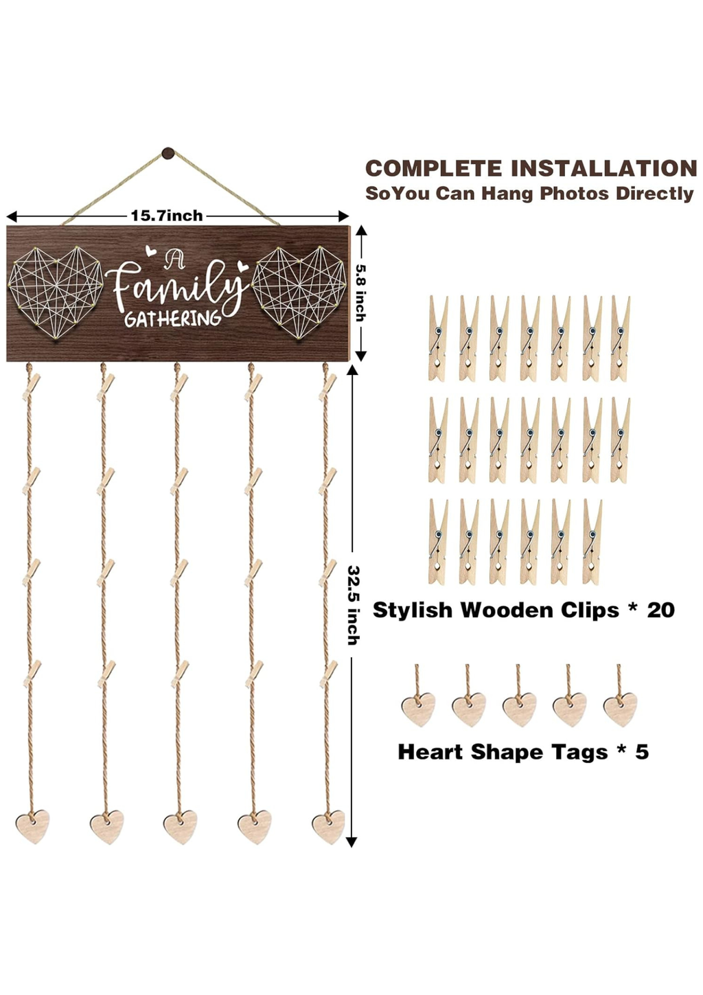 Photo Display wall decor size reference