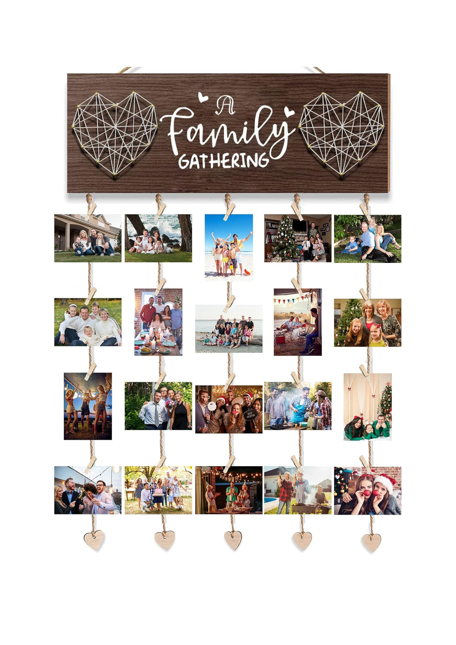 Photo Display wall decor 33x16 Multi color