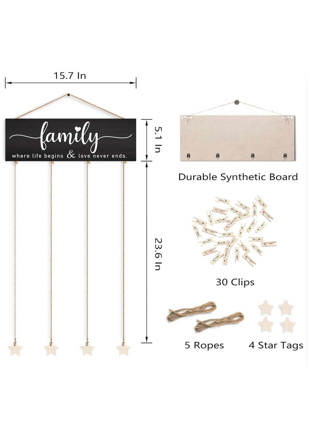 Photo Display wall decor size reference