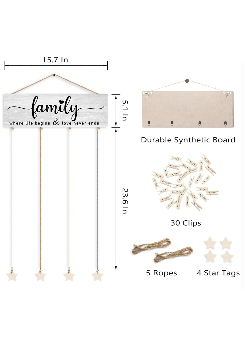 Photo Display wall decor size reference