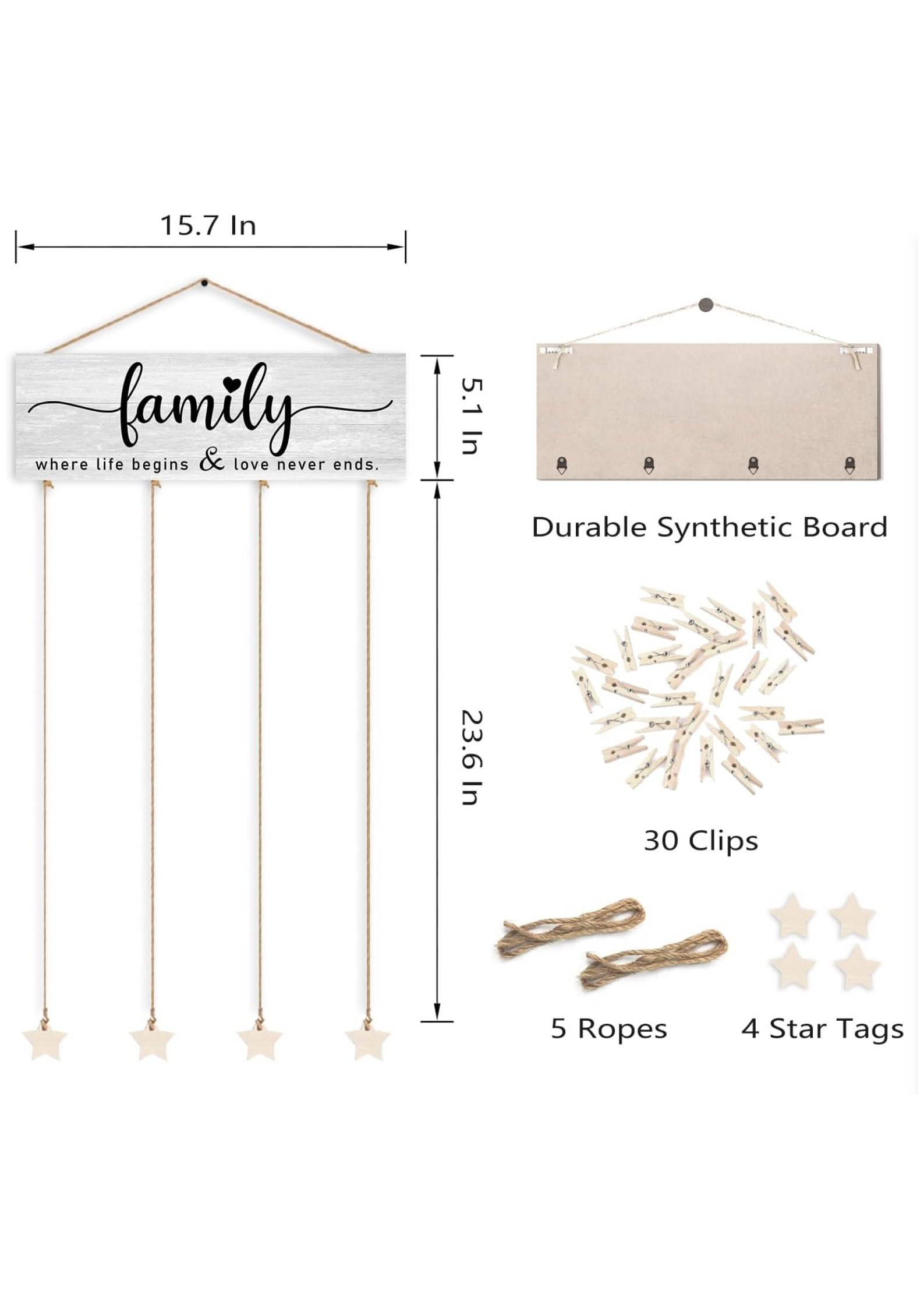 Photo Display wall decor size reference