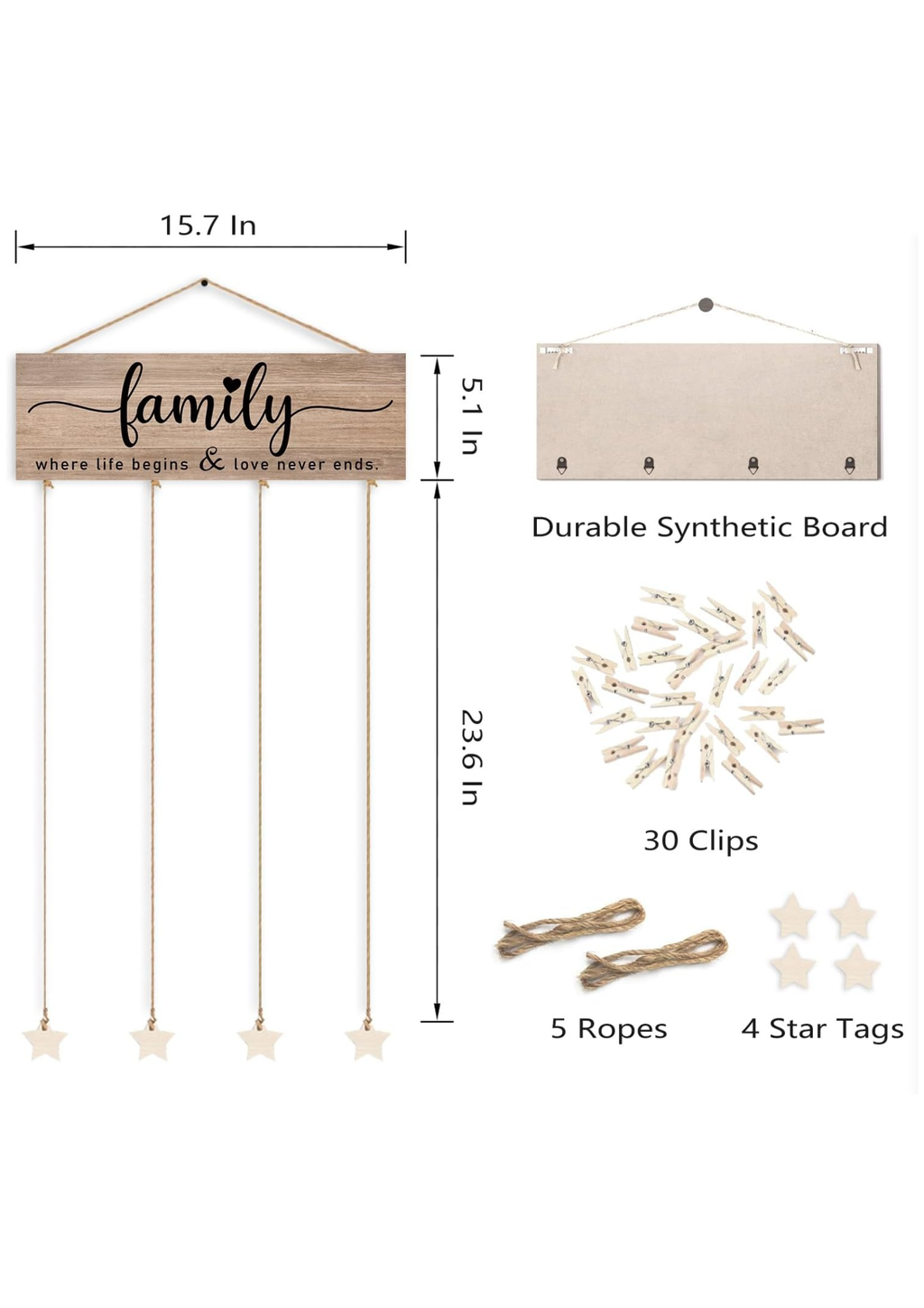 Photo Display wall decor size reference