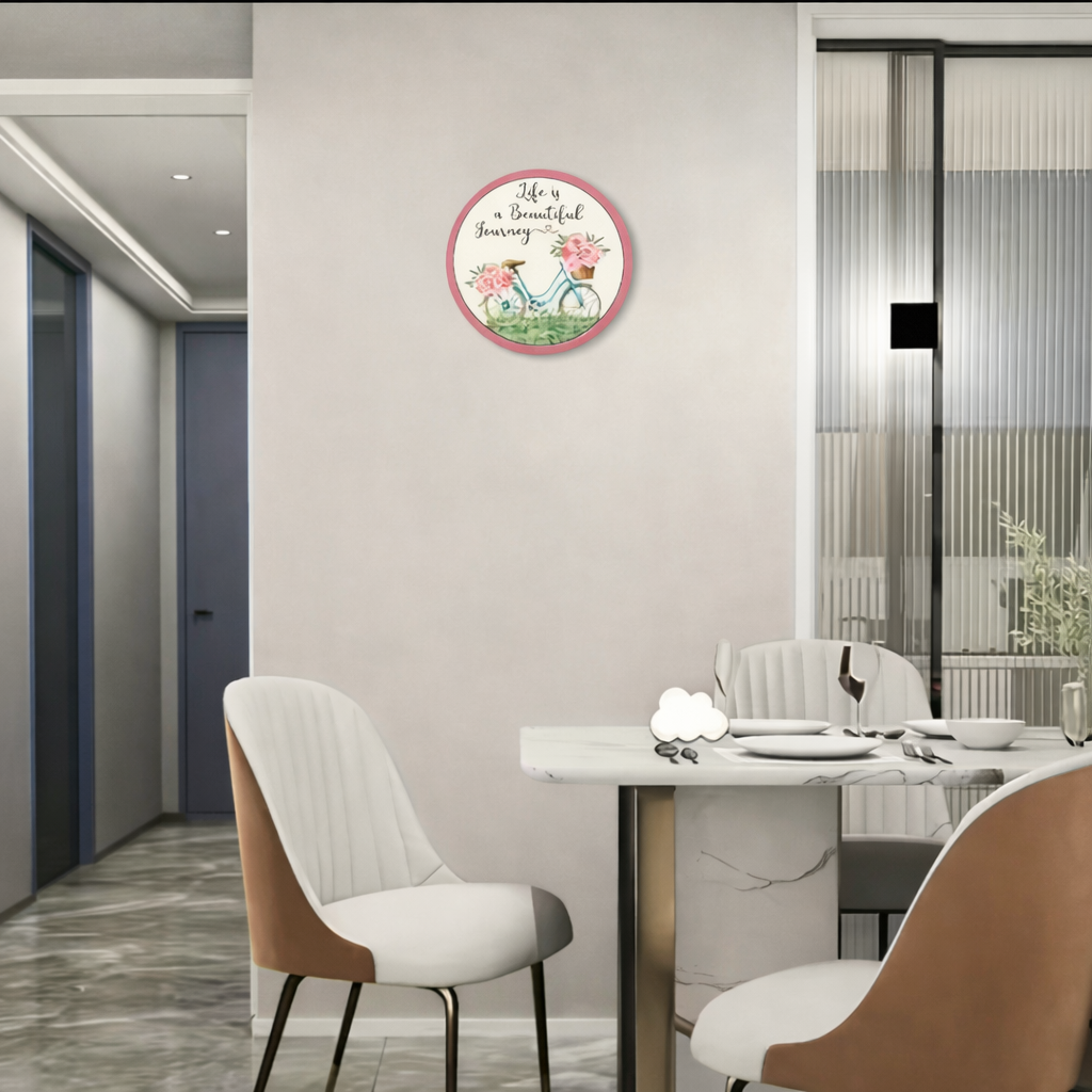 Positive Quotes wall decor closeup detail