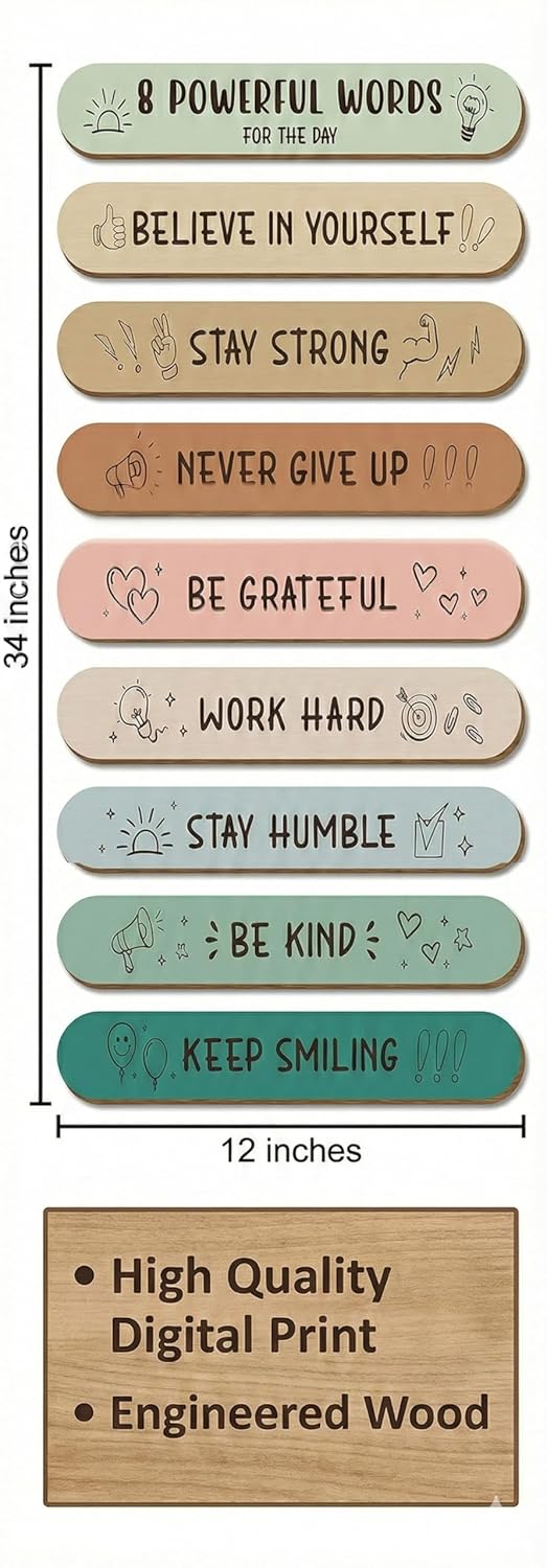 Quotes wall decor size reference