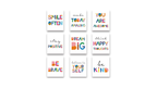 Positive Quotes MDF wall decor 8x10 Multi colour