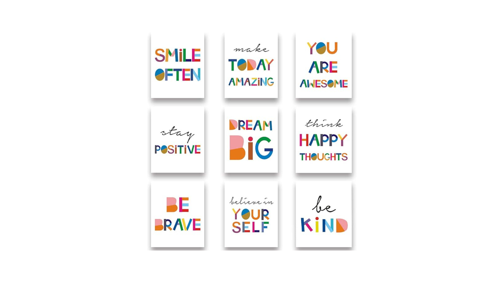 Positive Quotes MDF wall decor 8x10 Multi colour
