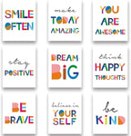 Positive Quotes MDF wall decor 8x10 Multi colour