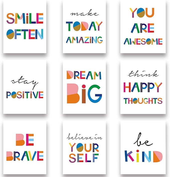 Positive Quotes MDF wall decor 8x10 Multi colour