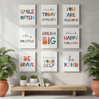 Quotes wall decor displayed in Living room 