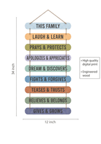 Quotes wall decor size reference