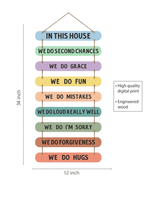 Quotes wall decor size reference