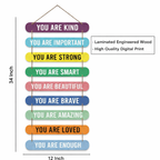 Quotes wall decor size reference