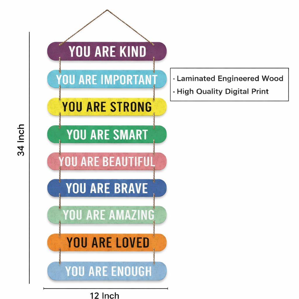 Quotes wall decor size reference