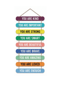 Quotes wall decor 34x12 Multi color