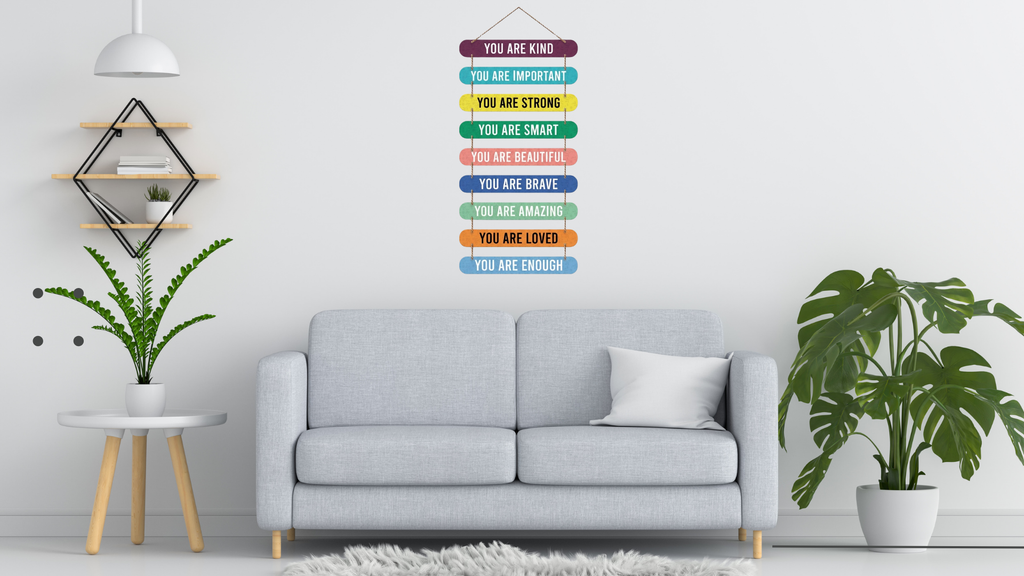 Quotes wall decor displayed in Living room 