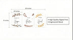 Quotes wall decor size reference