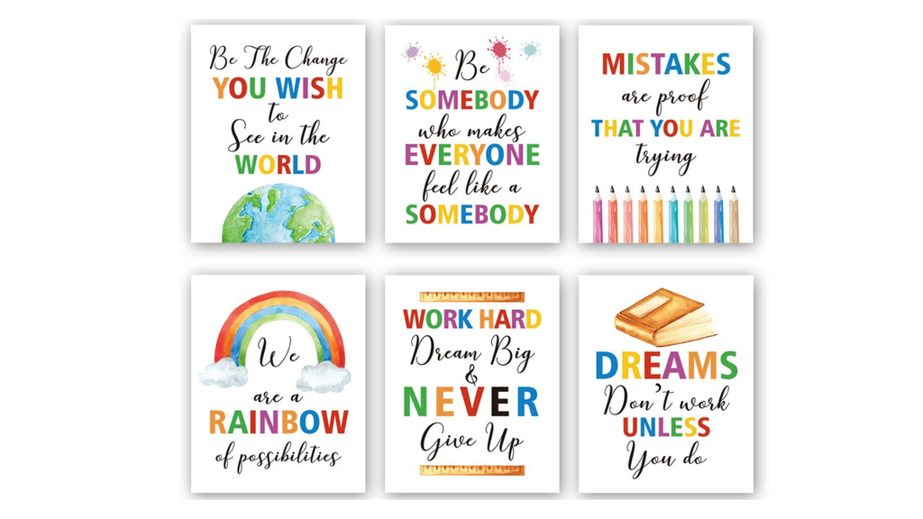 Positive Quotes wall decor 16x12 Multi color