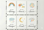 Positive Quotes wall decor size reference