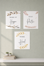 Positive Quotes wall decor closeup detail