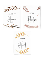 Positive Quotes wall decor Multi colour