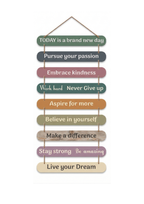 Quotes wall decor 34x12 Multi color
