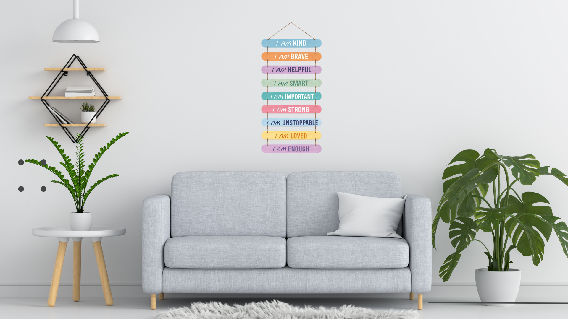 Quotes wall decor displayed in Living room 