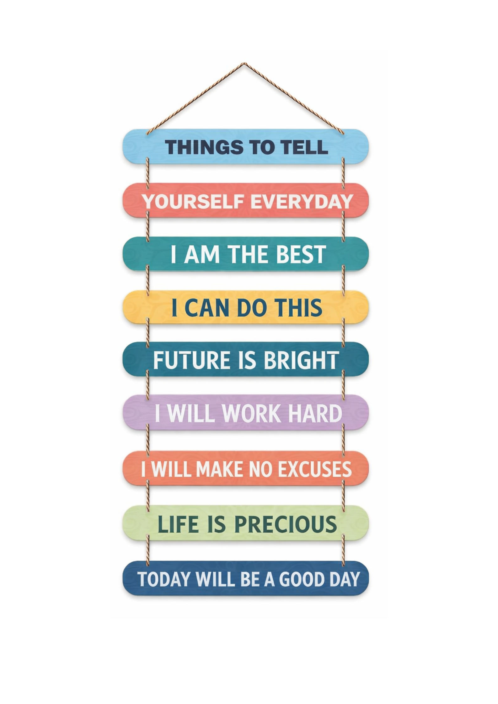 Quotes wall decor 34x12 Multi color