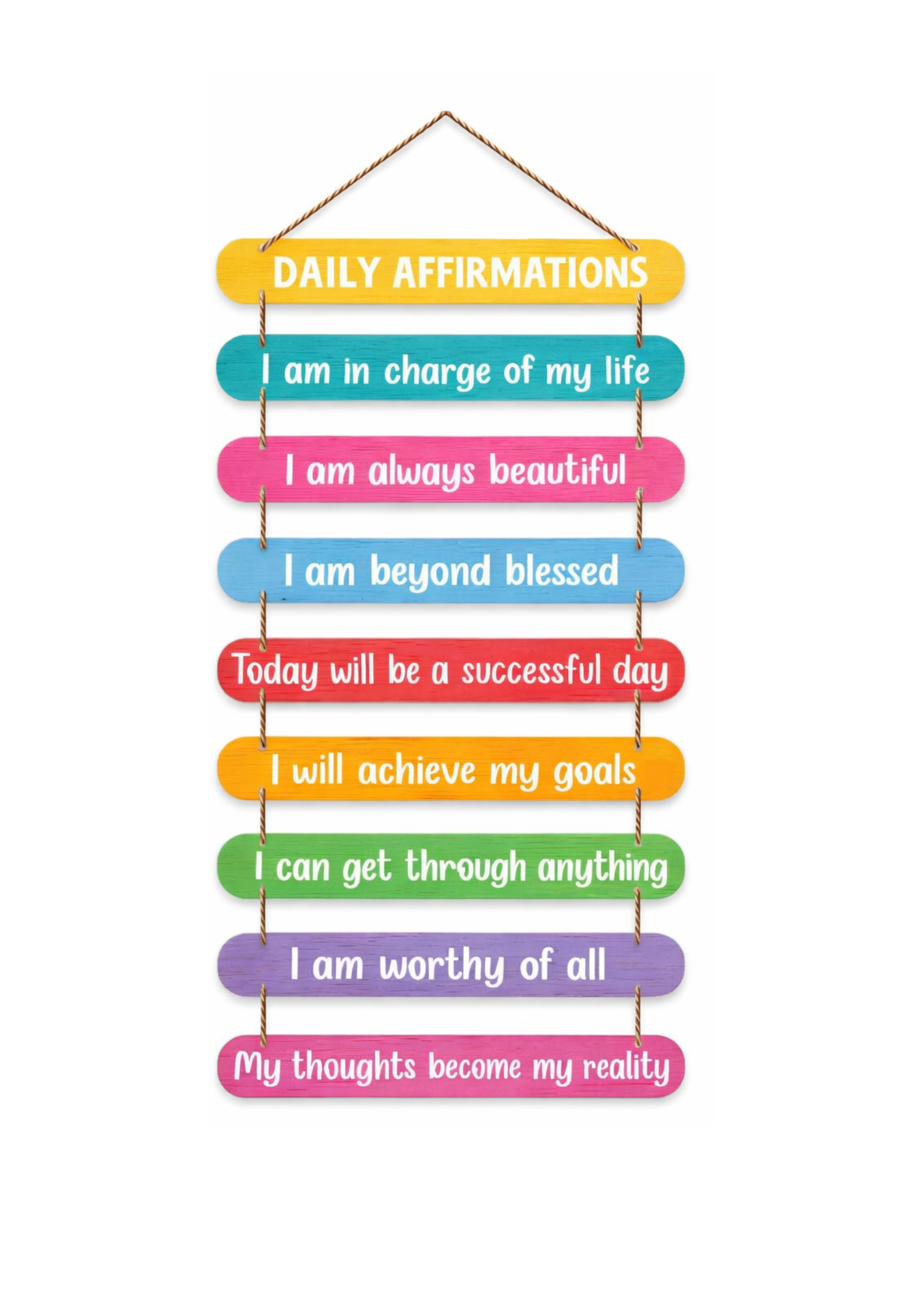 Quotes wall decor 34x12 Multi color