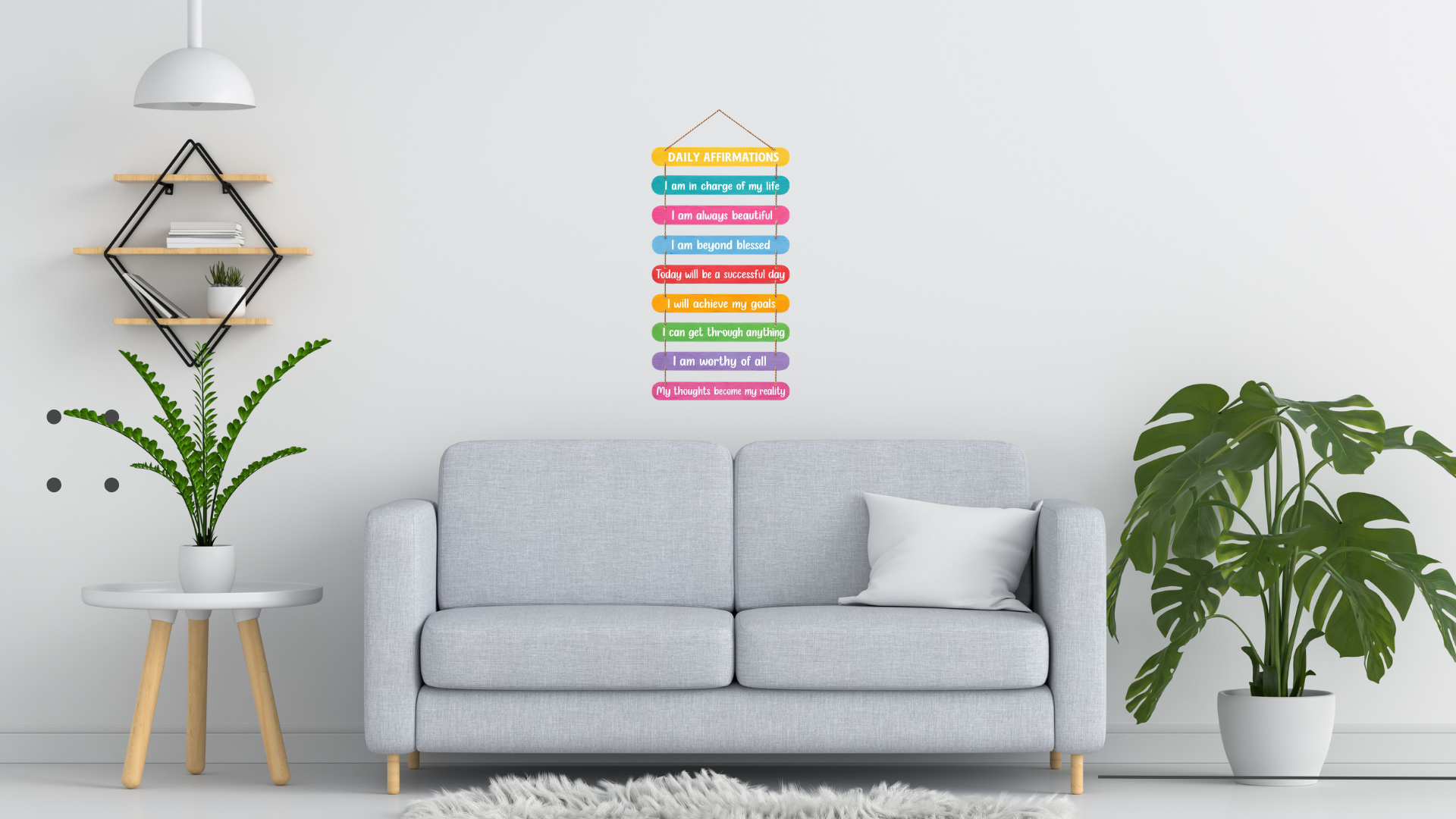 Quotes wall decor displayed in Living room 