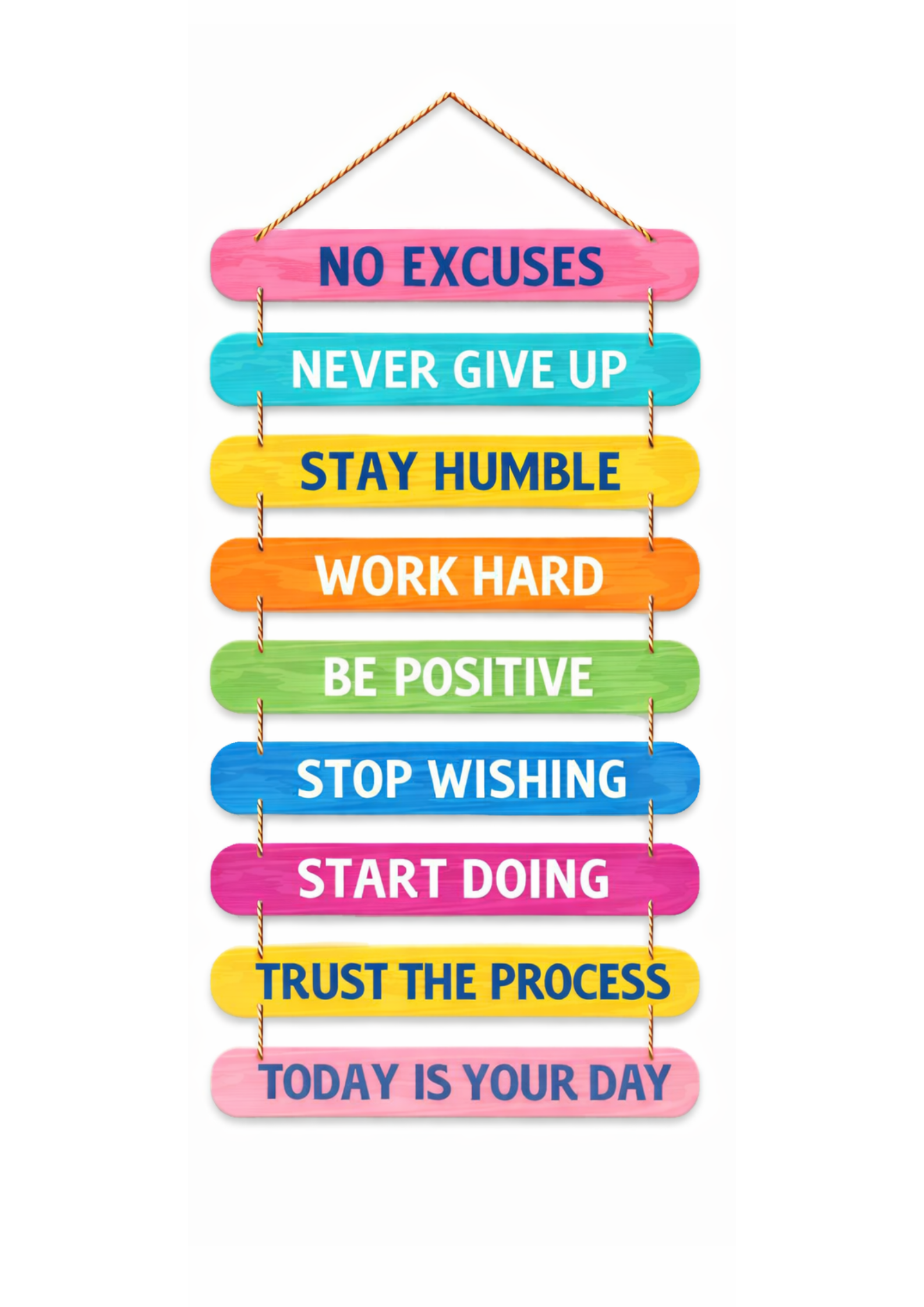 Quotes wall decor 34x12 Multi color