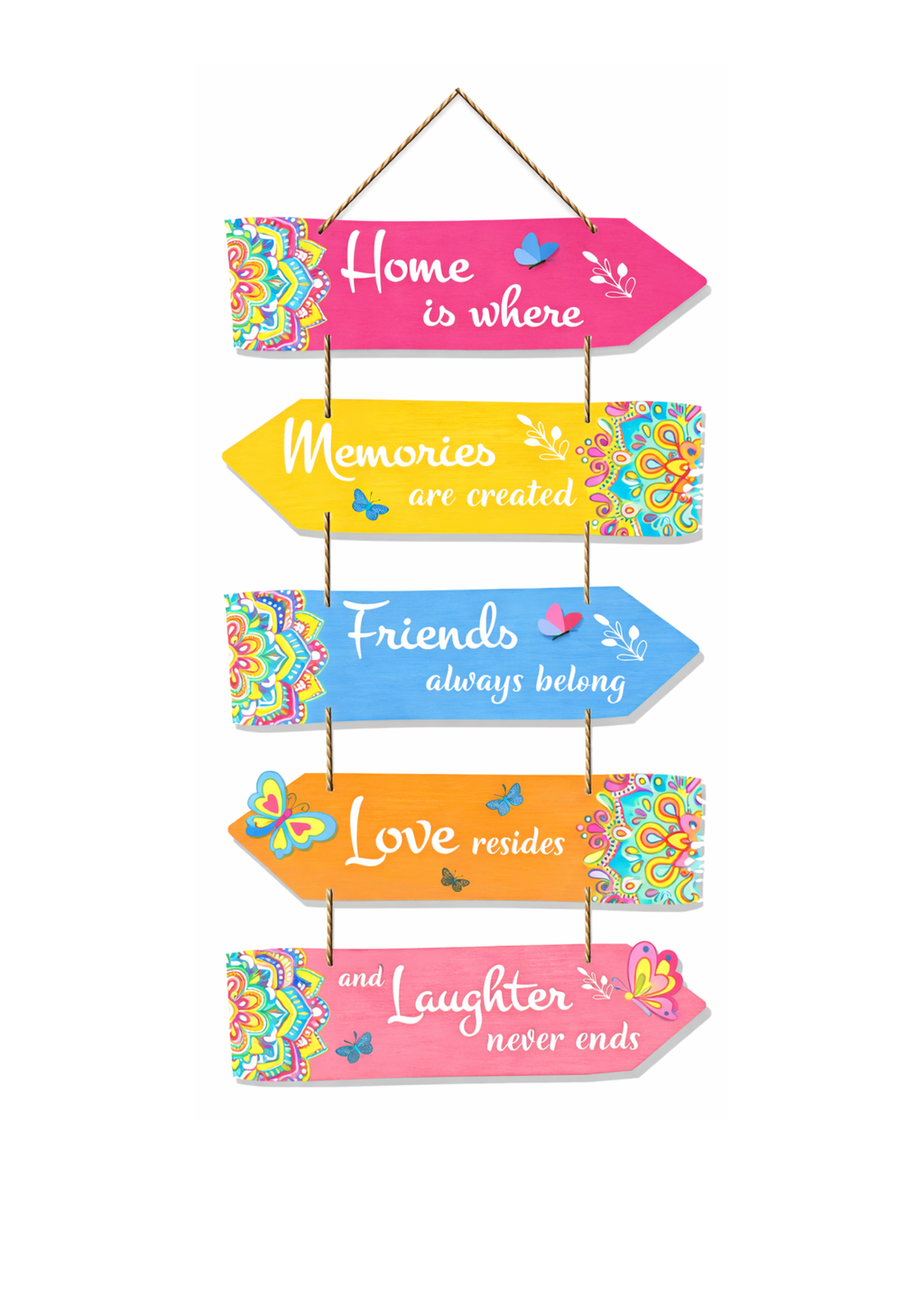 Quotes wall decor 31x12 Multi color