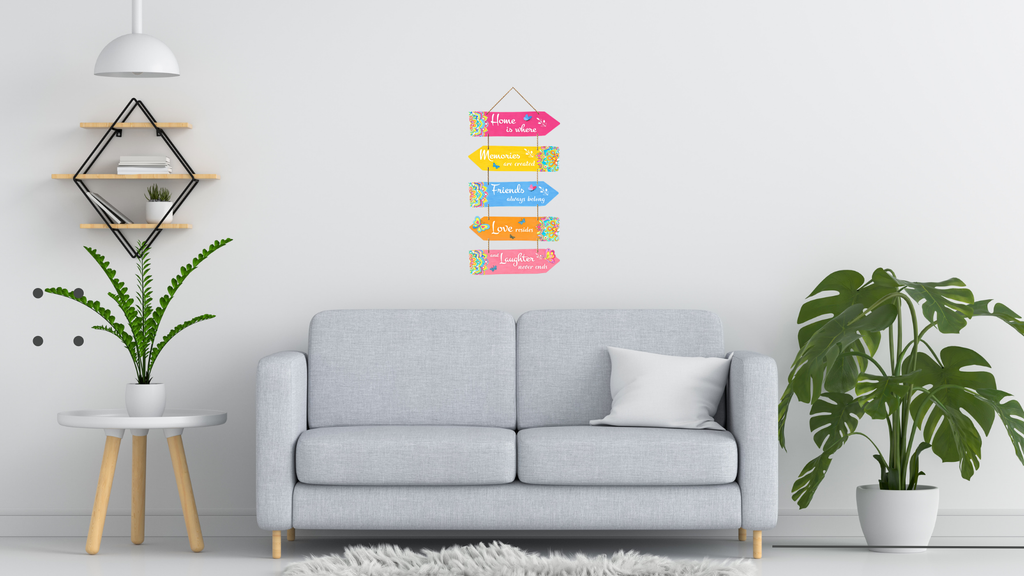 Quotes wall decor displayed in Living room 