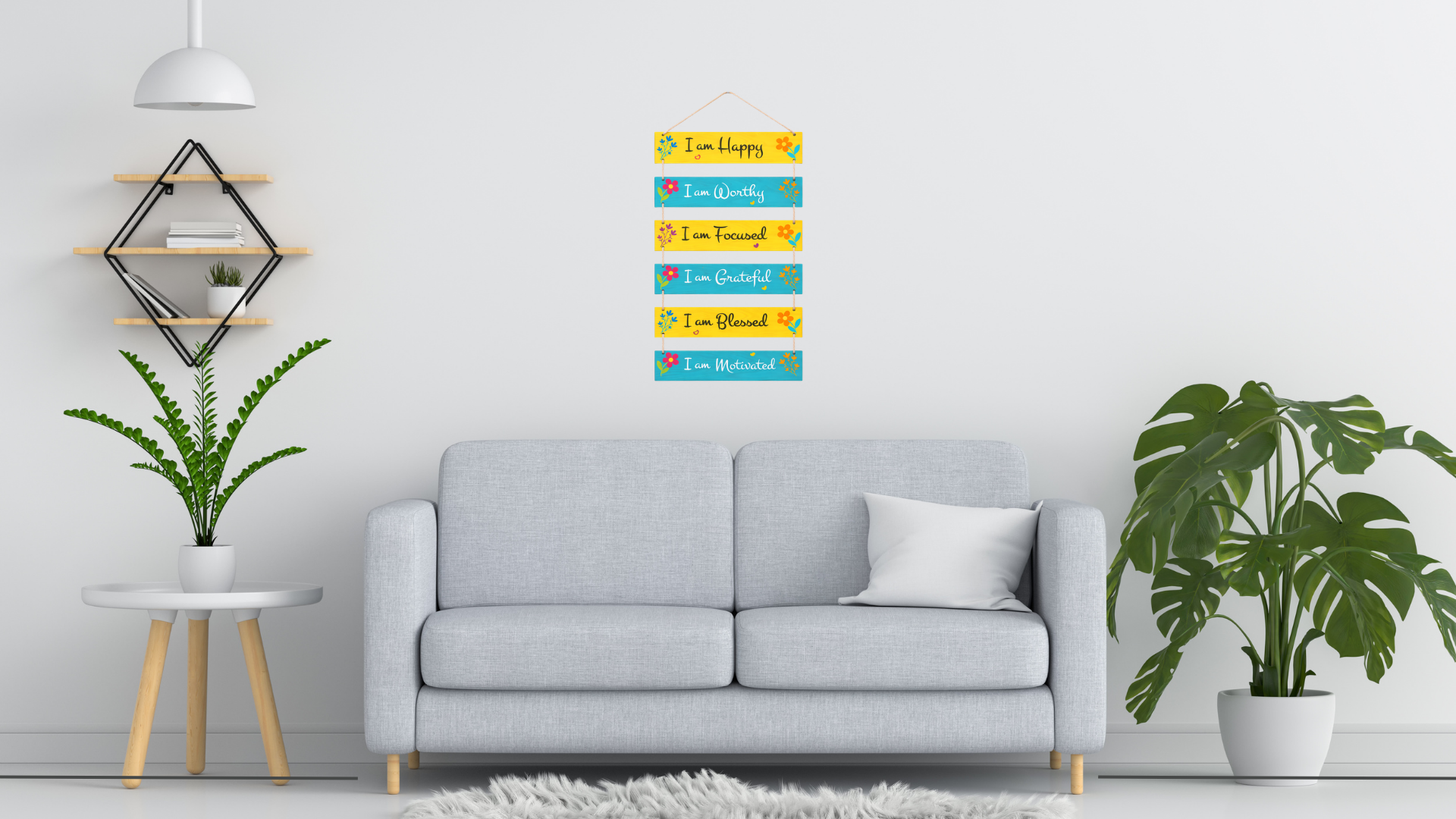 Quotes wall decor displayed in Living room 