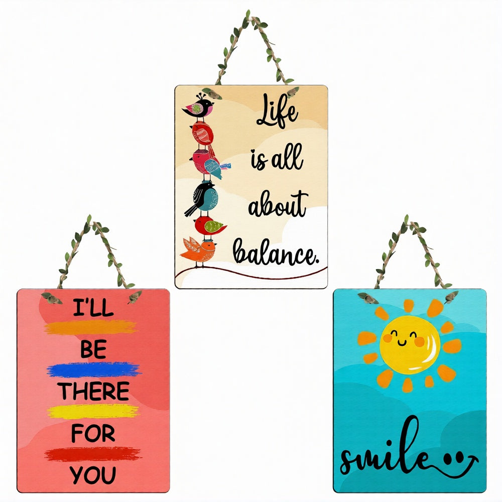 Quotes wall decor 26x26 Multi color